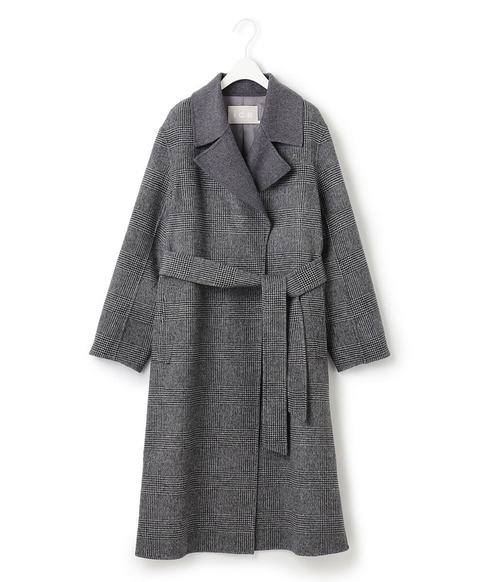 ICB ウールリバー ロングトレンチコート 