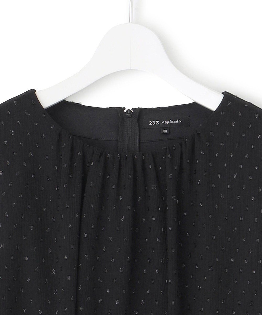 23区 L 【APPLAUDIR】ドットシアークレープ ドレス 