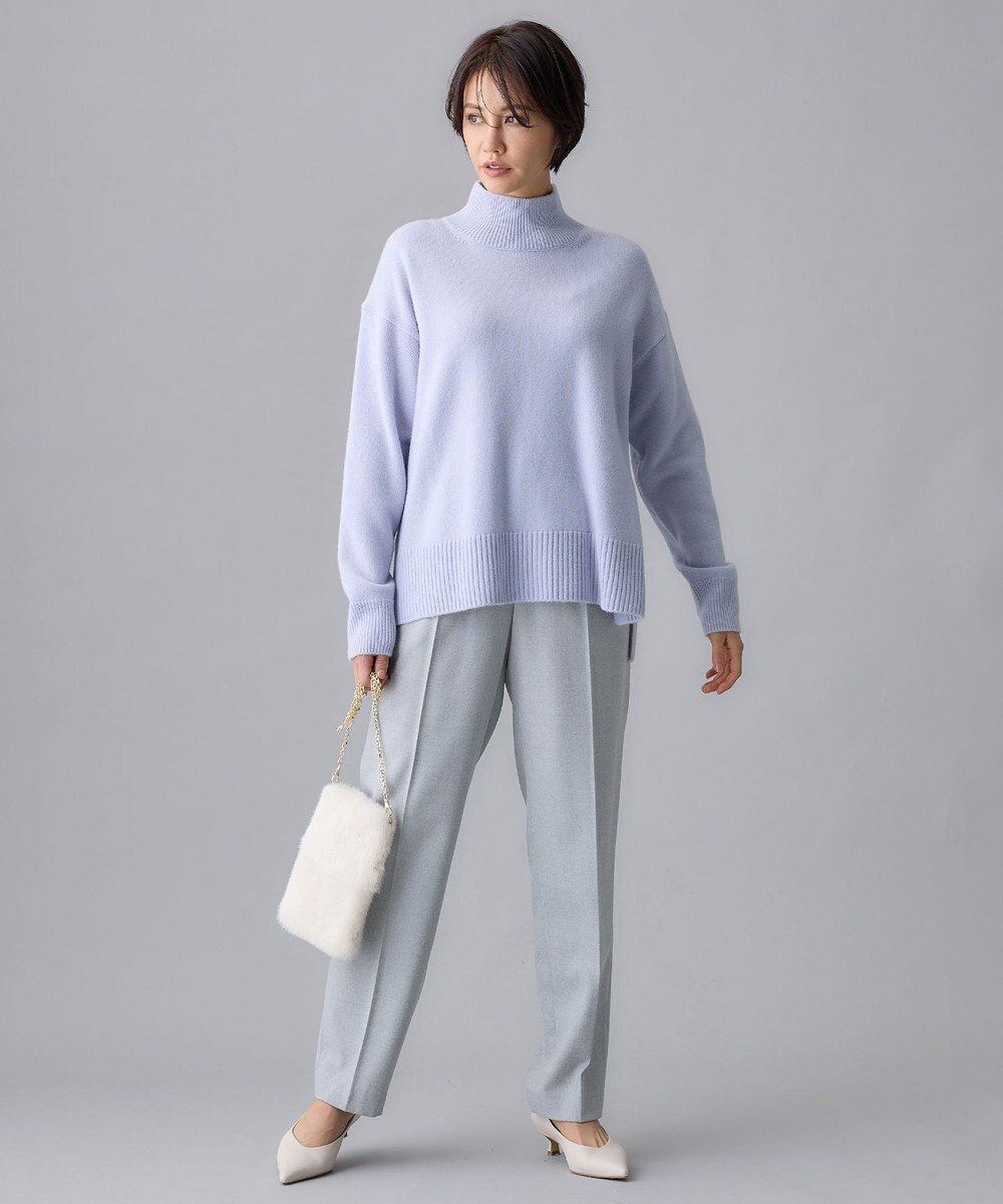 自由区 ウールサキソニーテーパード パンツ 