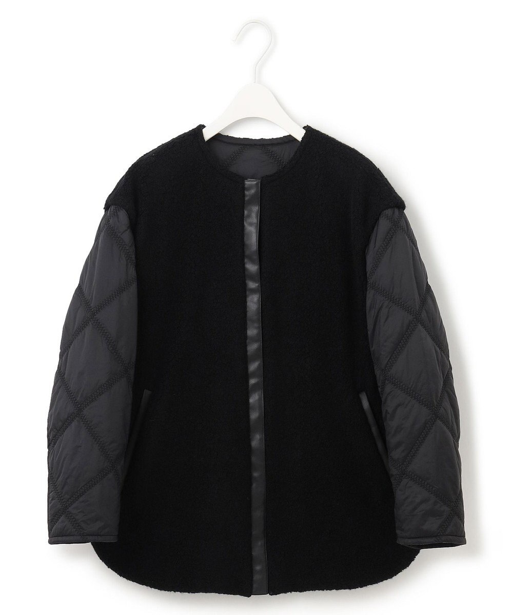 ICB 【リバーシブル着用可能】 ウールパイルキルト ミドル丈コート 