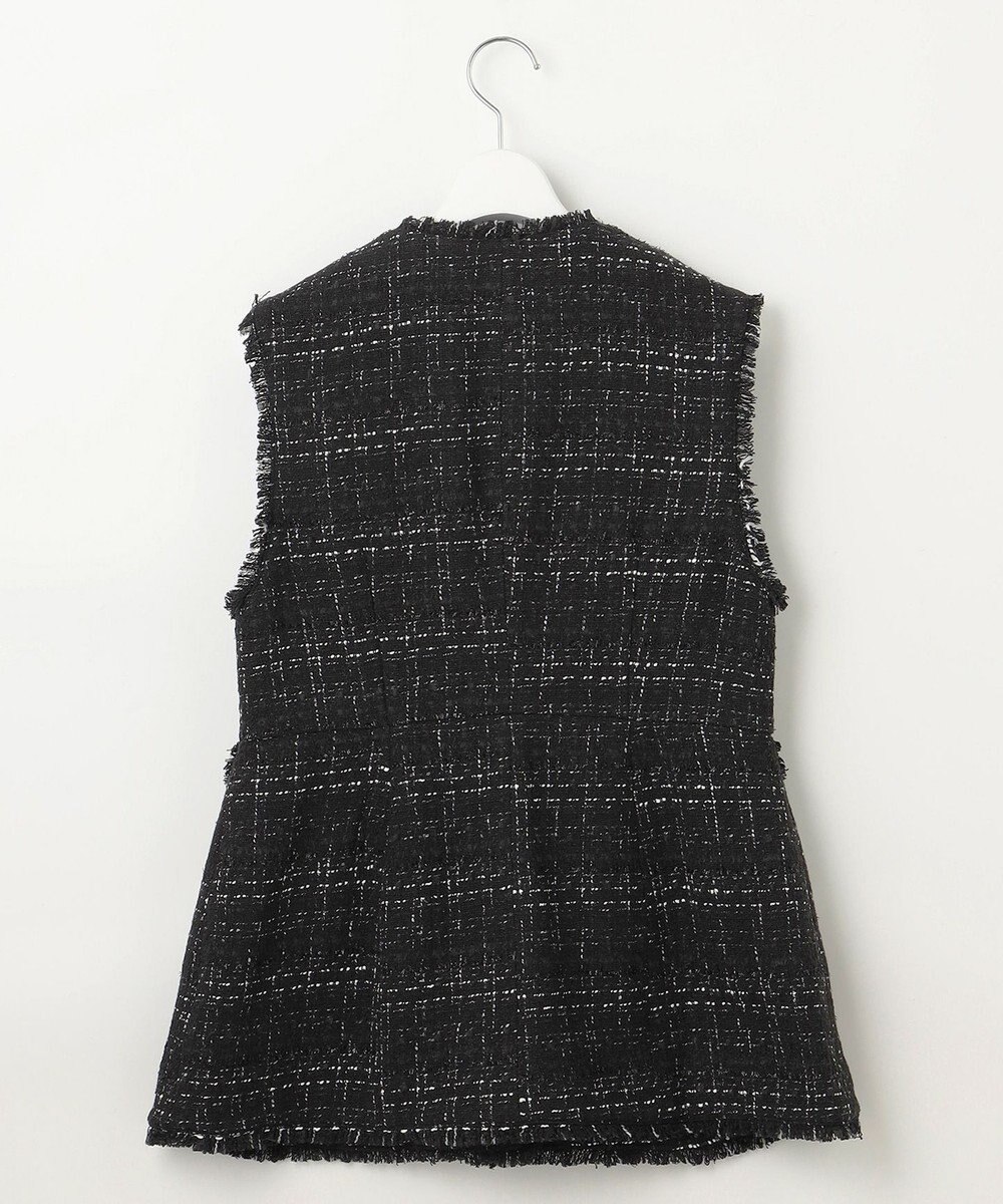 Feroux 【洗える】ラメツイード ジレ 