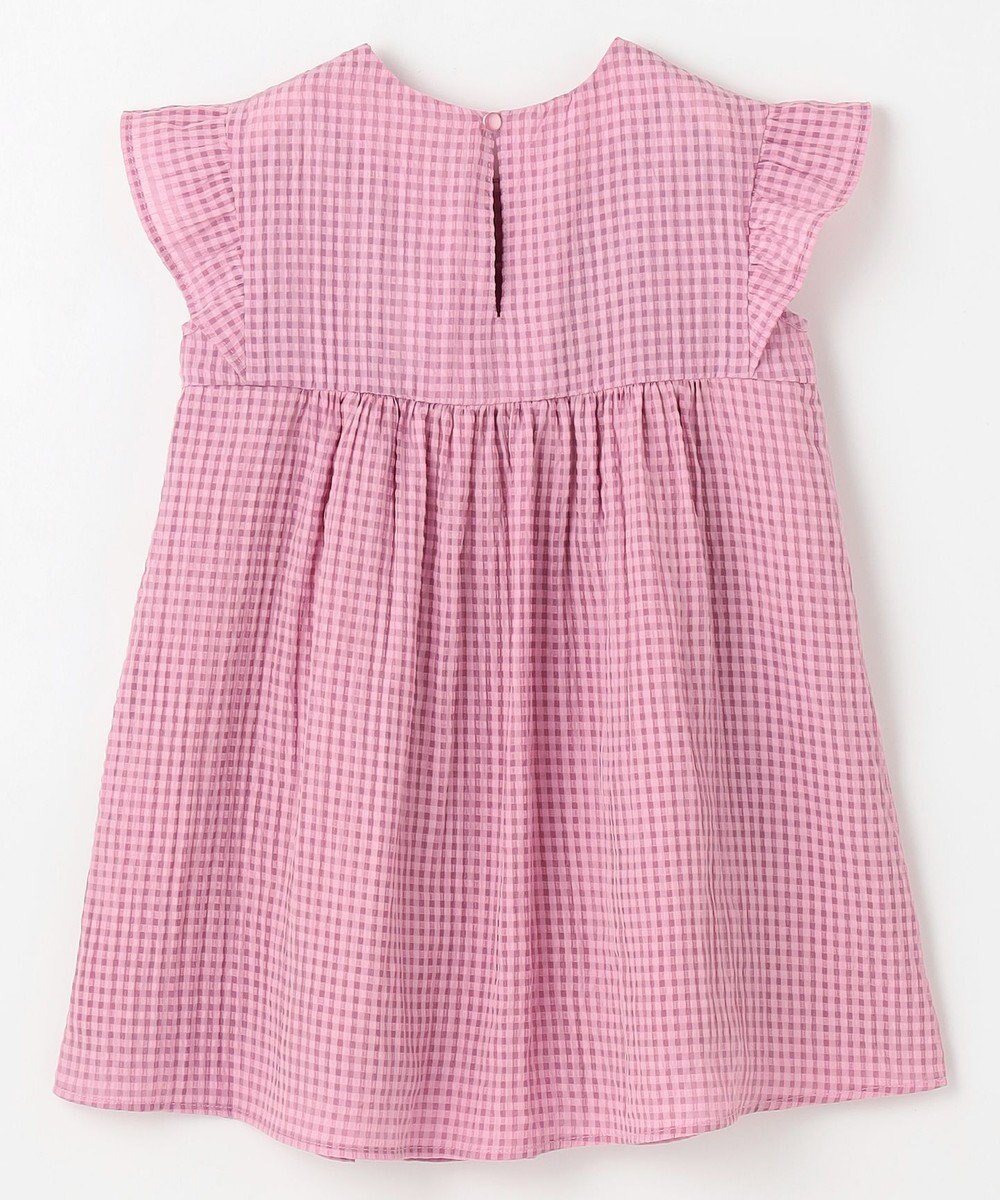 組曲 KIDS 【110-140㎝】ギンガムサッカー ワンピース 