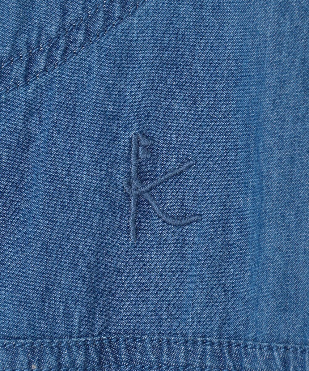 組曲 KIDS 【150-160㎝】 フラワーボタンデニムジャケット 