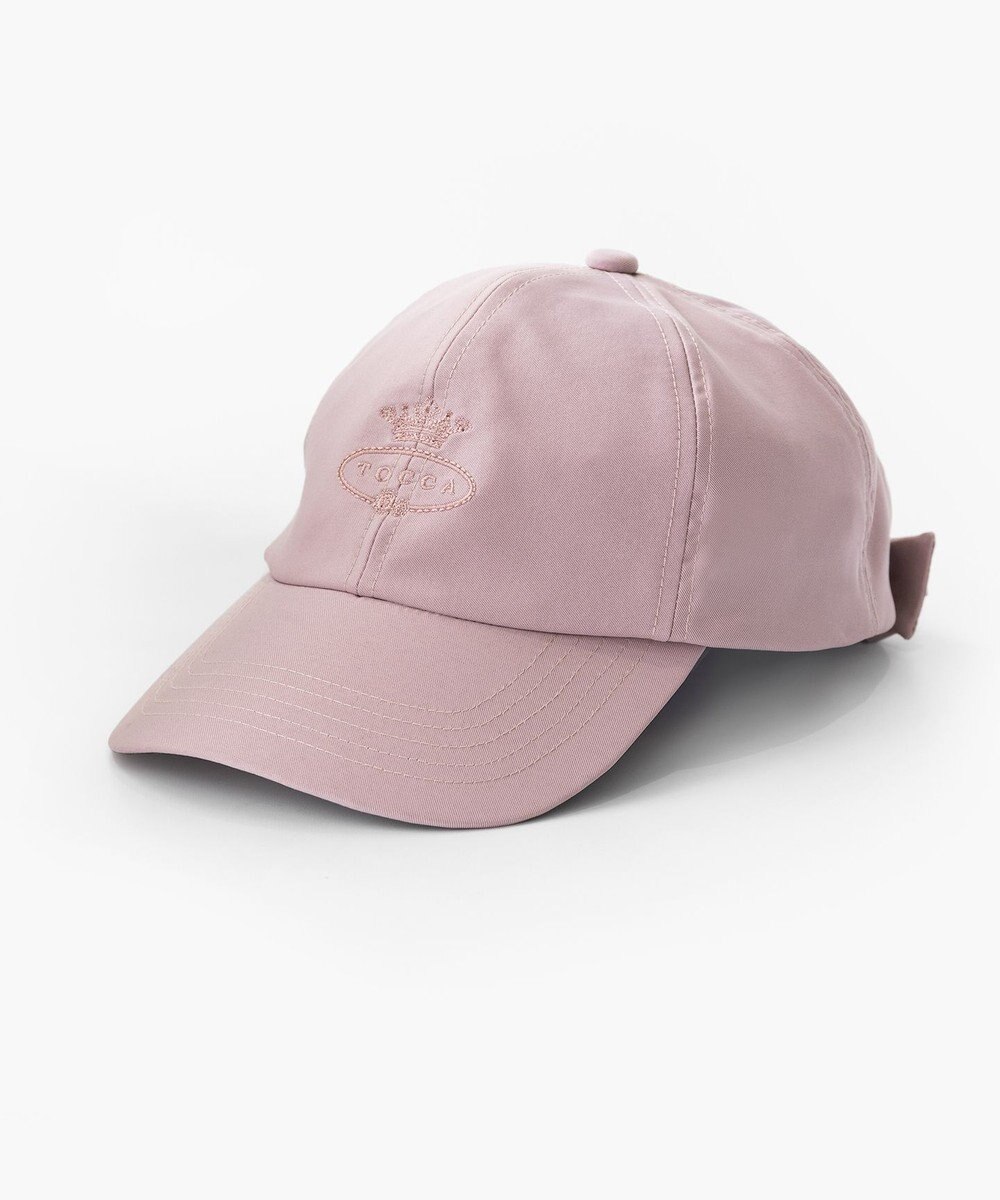 TOCCA 【WEB限定】LOGO RIBBON CAP リボンが外せる2WAYキャップ ピンク系