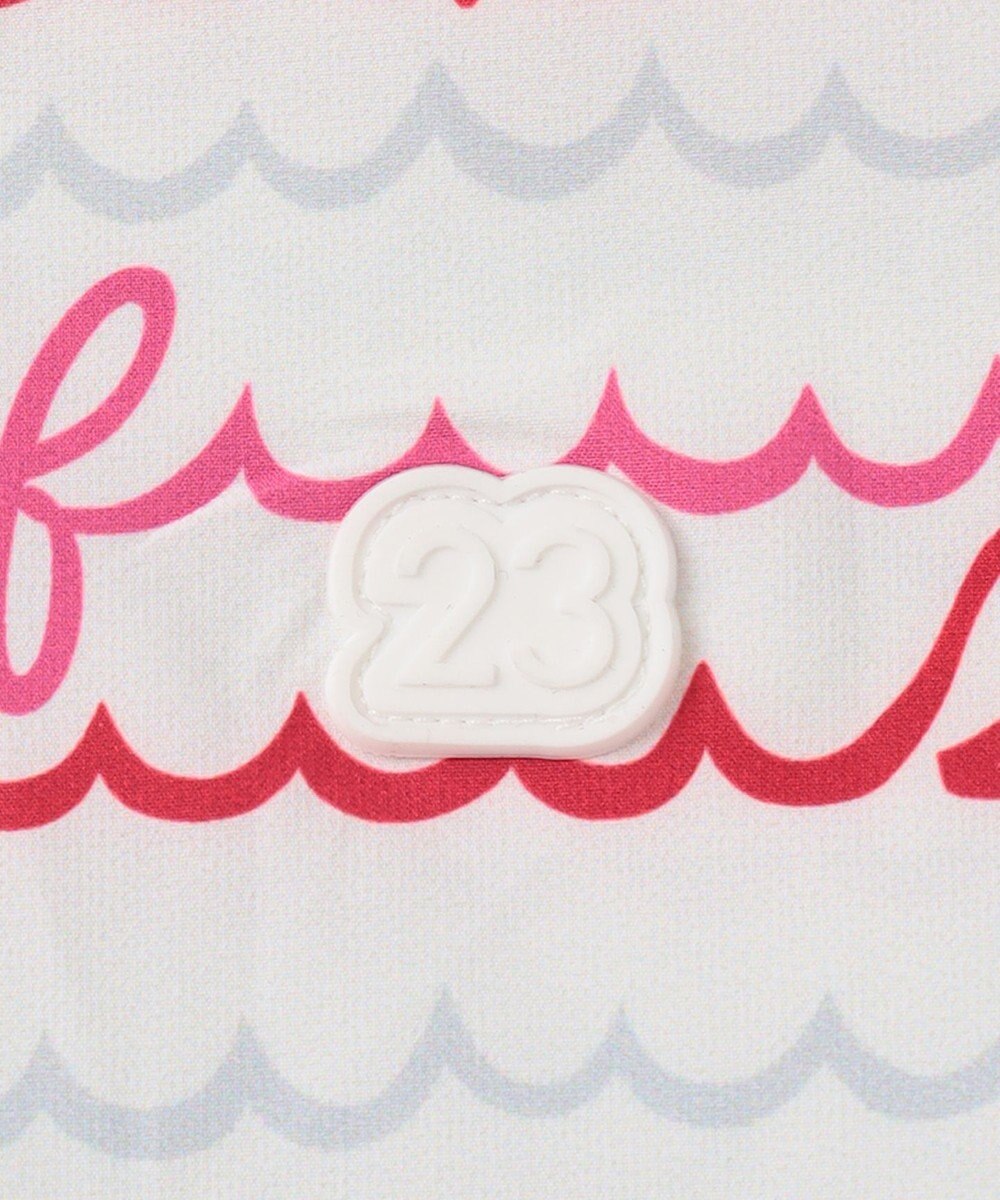 23区GOLF 機能素材で快適なラウンドを【WOMEN】ウェーブロゴ柄 ワンピース 