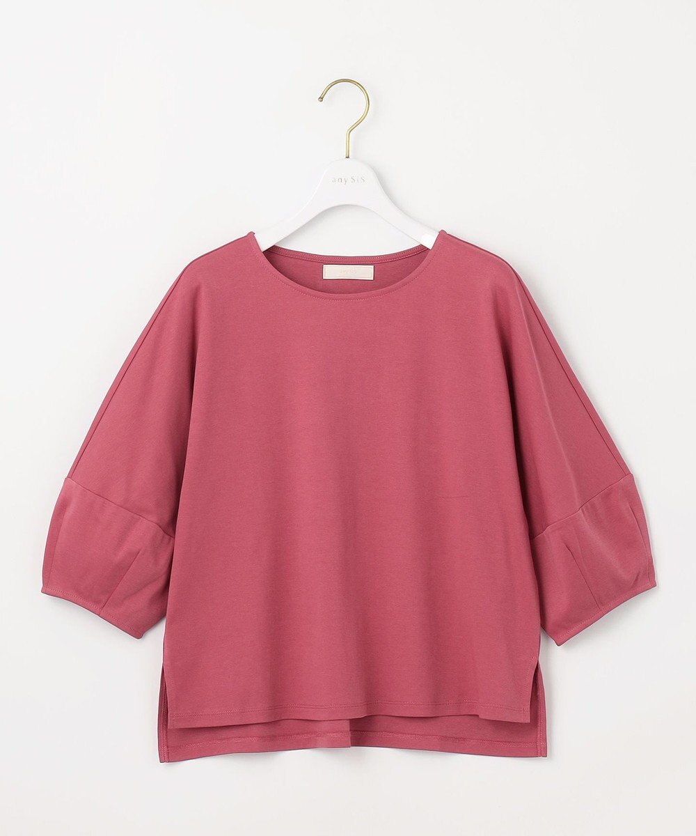 ANY SIS S 【撥水・汗ジミ防止・UVケア・洗える】スーピマスムース クロップド Tシャツ 