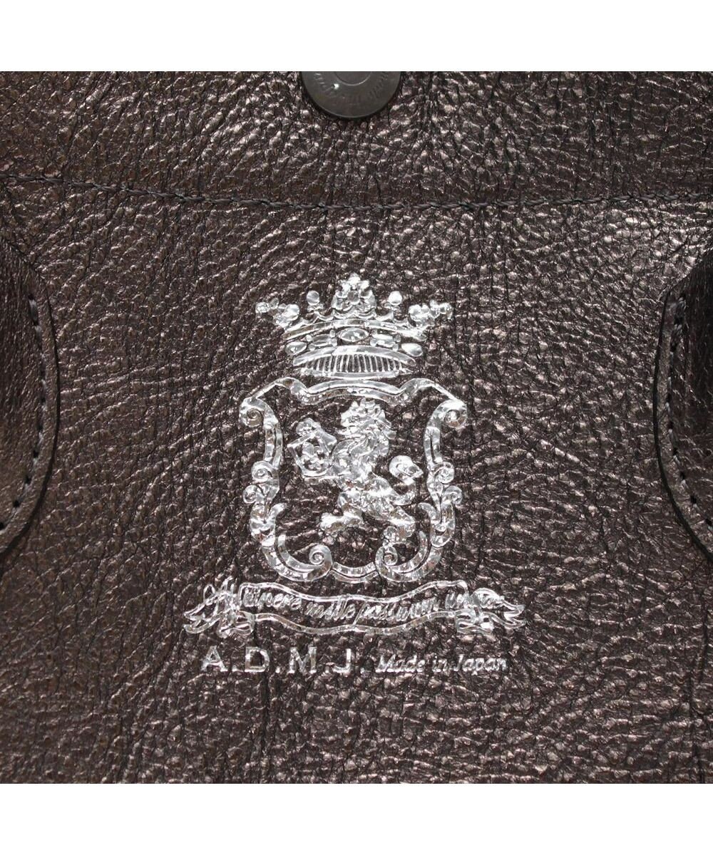 A.D.M.J. 【牛革】メタリックレザー/キューブトート21cm 