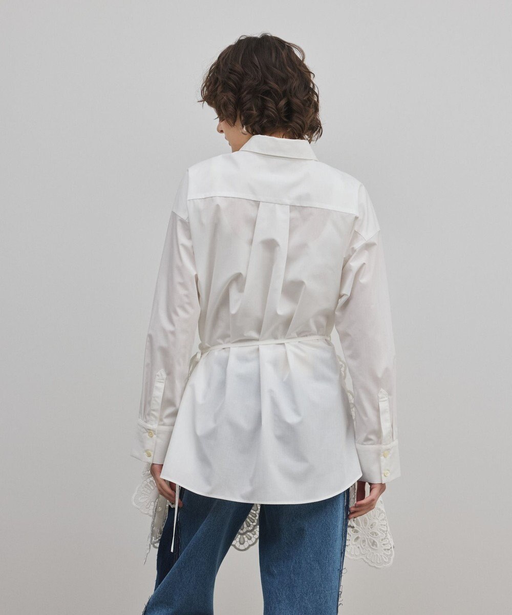 GRACE CONTINENTAL カット刺繍イレギュラーシャツ 