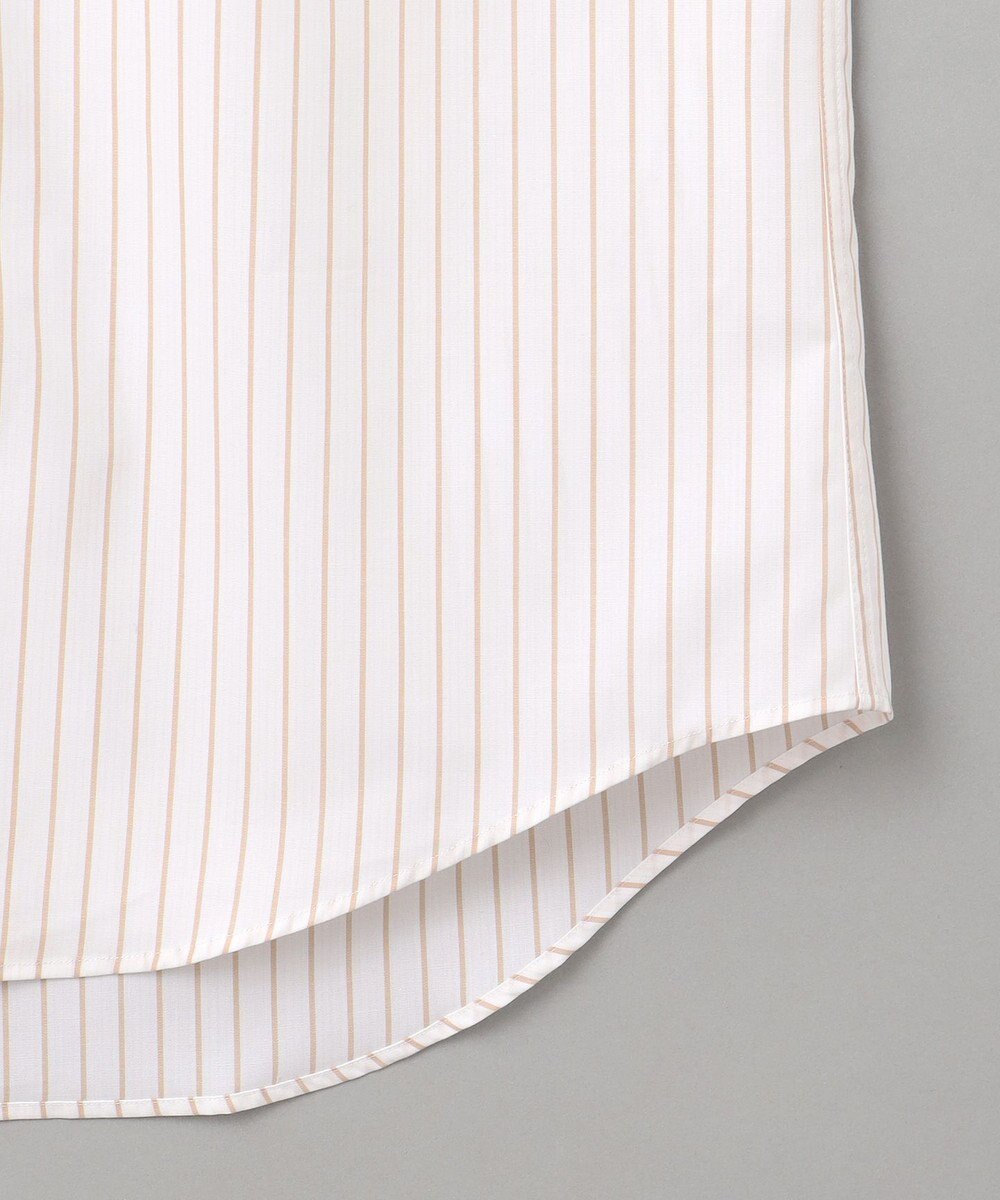 GOTAIRIKU 【形態安定】PREMIUMPLEATS_レギュラーカラー 通年ドレスシャツ（ボーダー） 