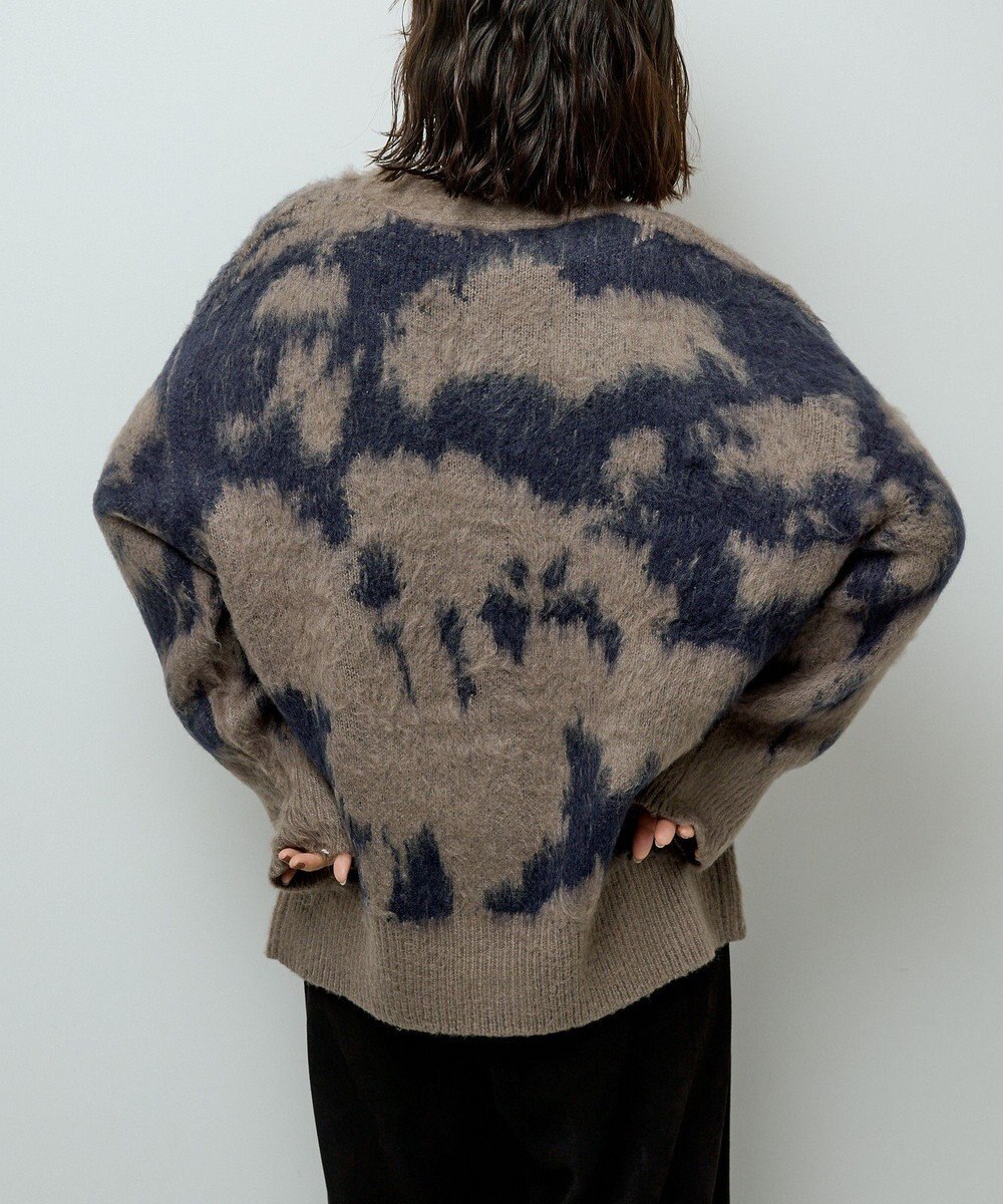 Green Parks アニマル柄カーディガン 