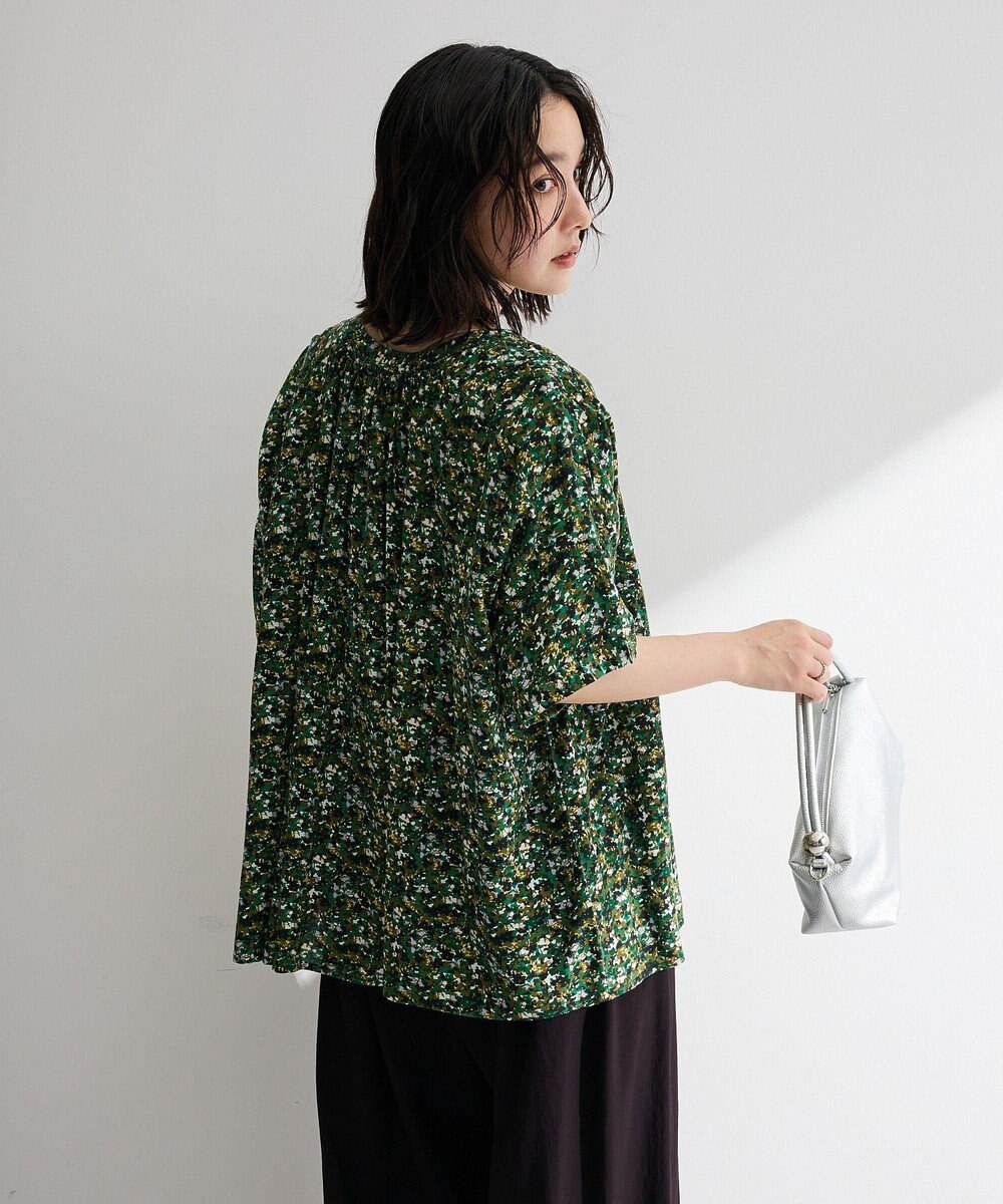 Green Parks 【WEB限定】アソート柄さらっとレーヨンブラウスⅡ 