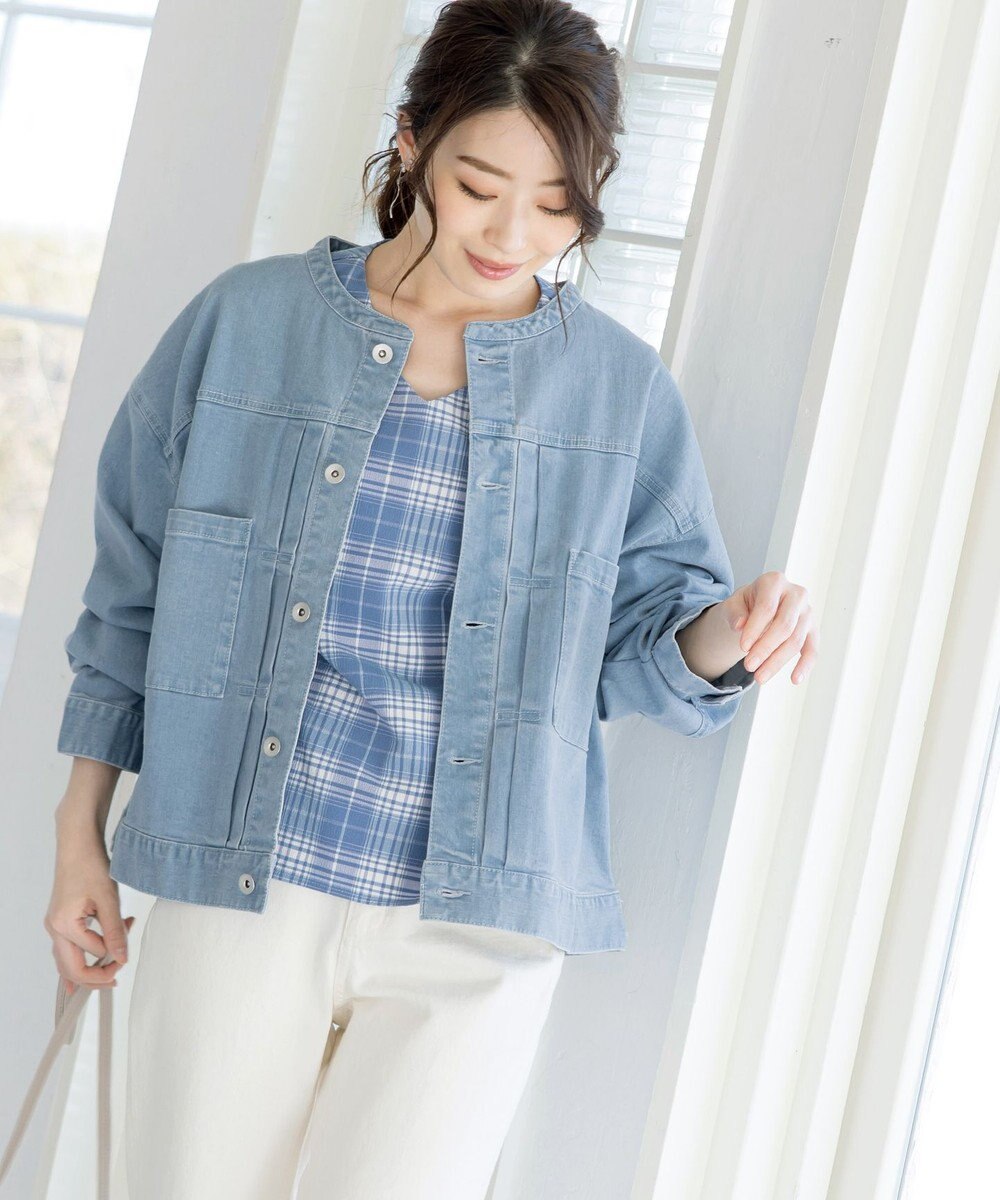 Tiaclasse L 【洗える】ゆったりシルエットの幅広カフスブラウス 