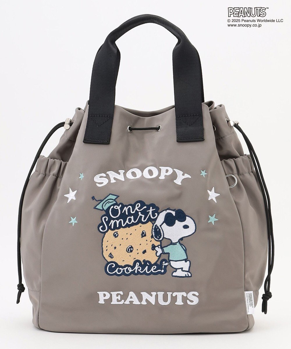 Y'SACCS SNOOPYデザイン 2way巾着トート(クッキー） 