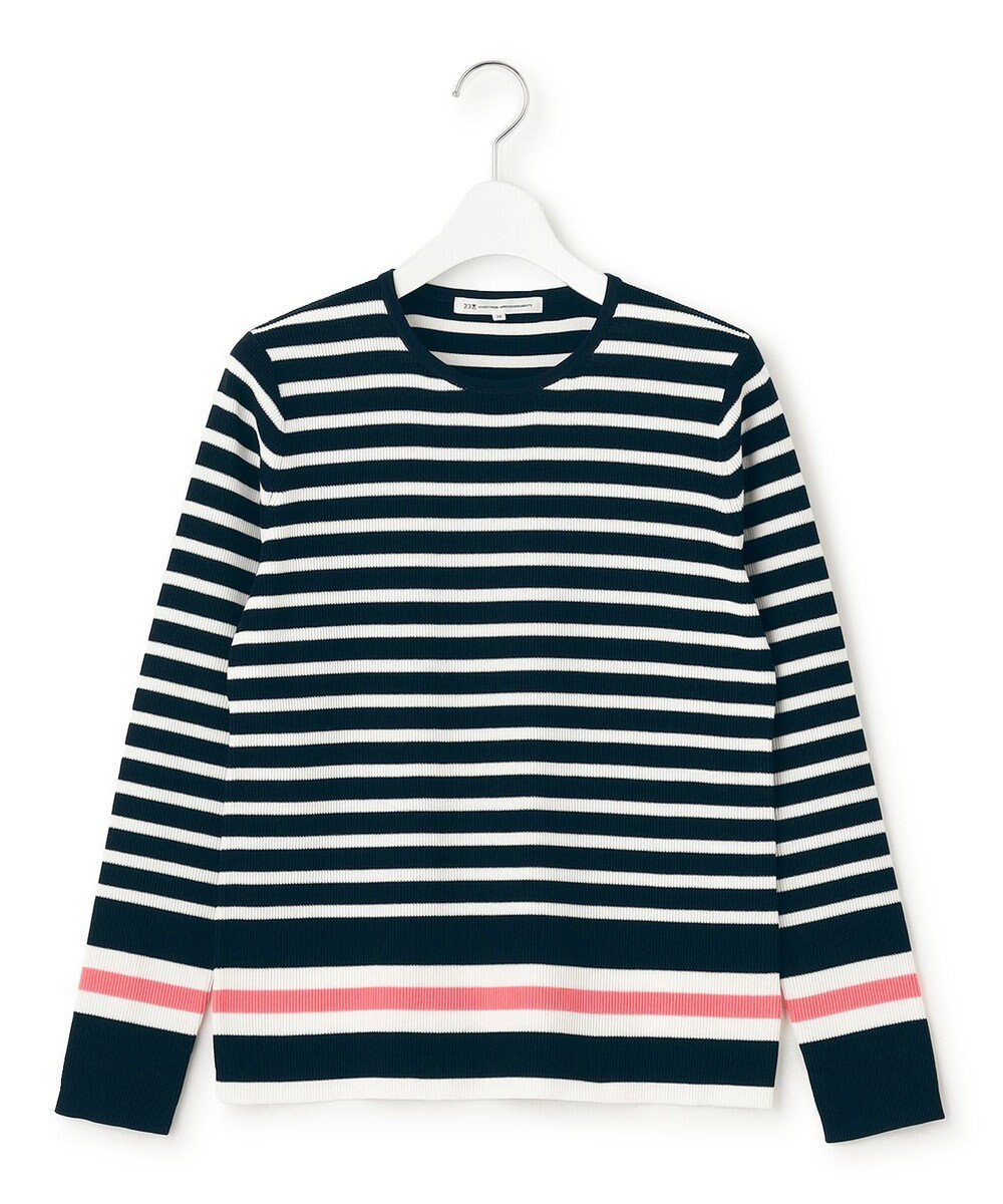 23区 L 【Oggi4月号掲載/洗える】ラスターコットンポリエステル ニット 