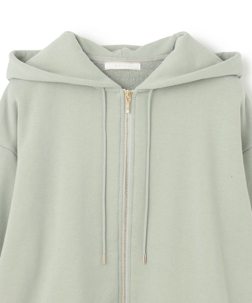 BEIGE， 【BEIGE,ecru/WEB限定・洗える】LOOP BACK / オーバサイズコットンパーカー 