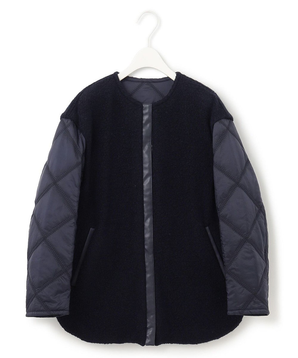 ICB 【リバーシブル着用可能】 ウールパイルキルト ミドル丈コート 