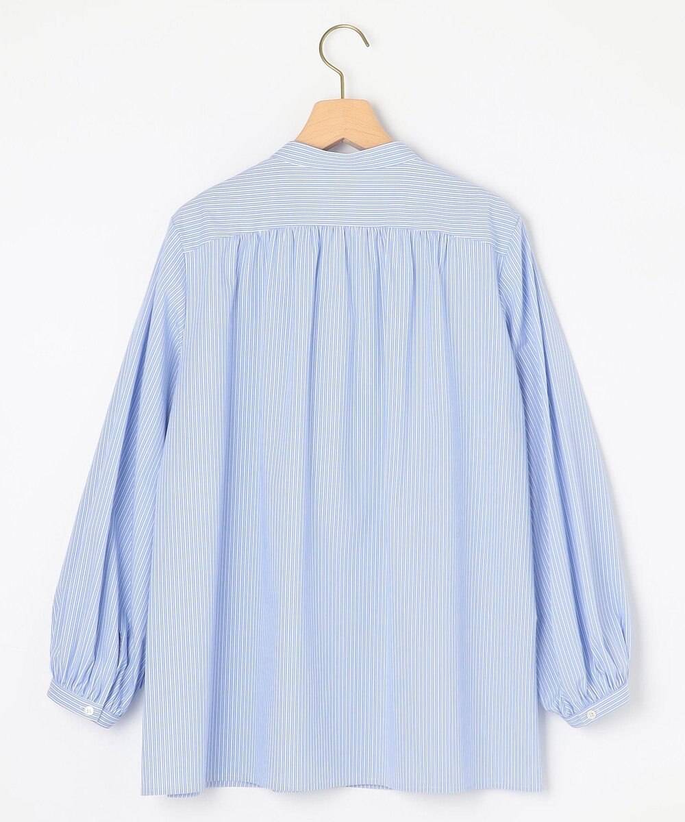 組曲 コンパクトシャーティング フリルブラウス 