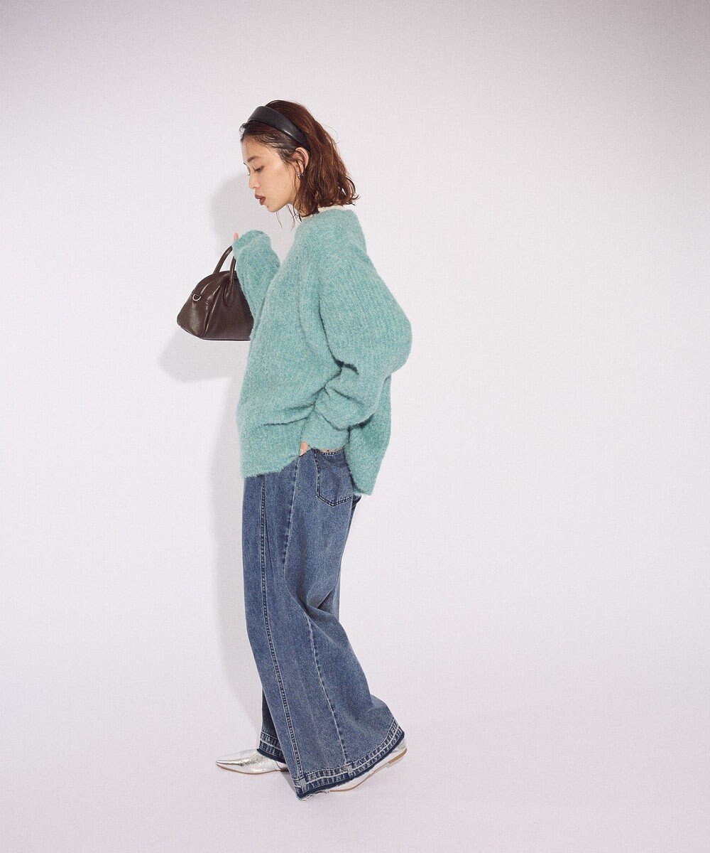 Green Parks ブークレＭＩＸニットチュニック 