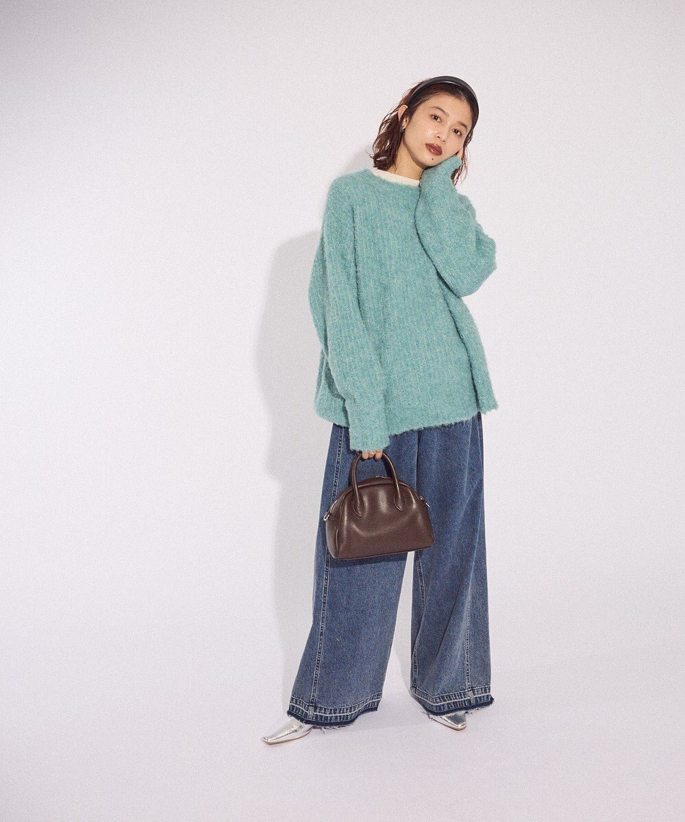 Green Parks ブークレＭＩＸニットチュニック 