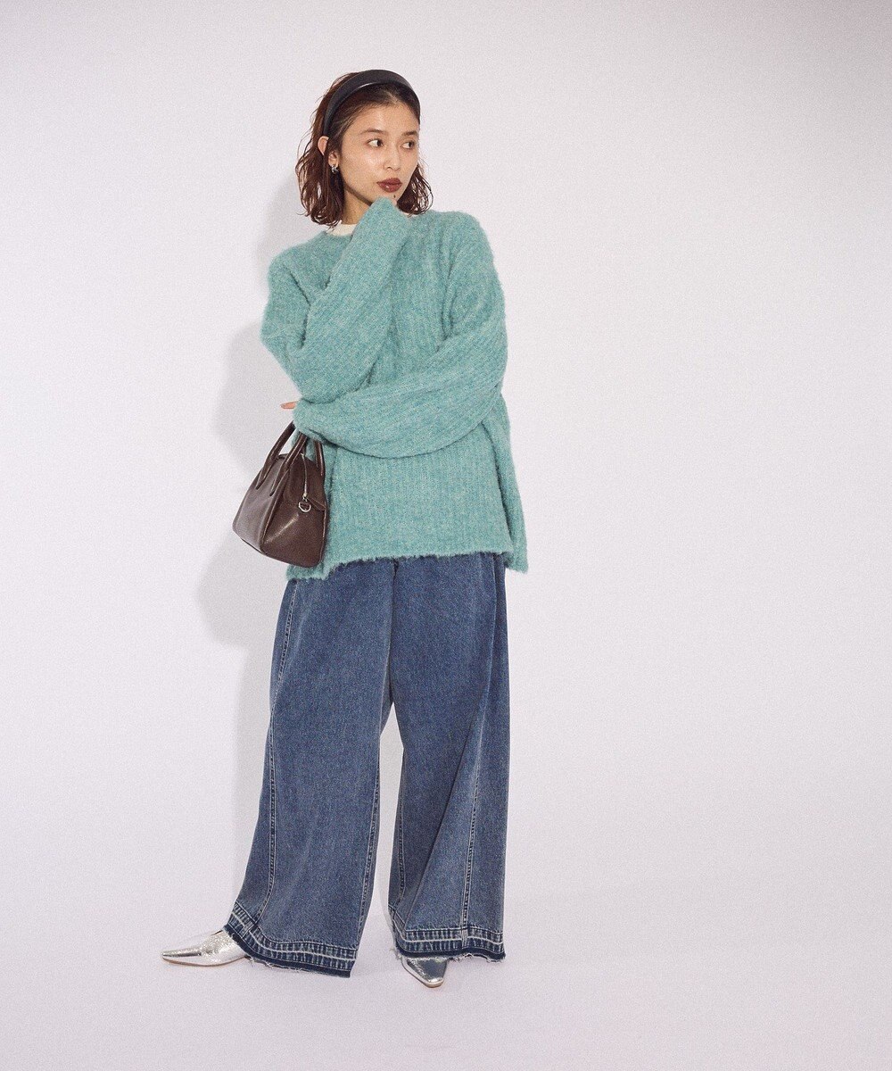 Green Parks ブークレＭＩＸニットチュニック 