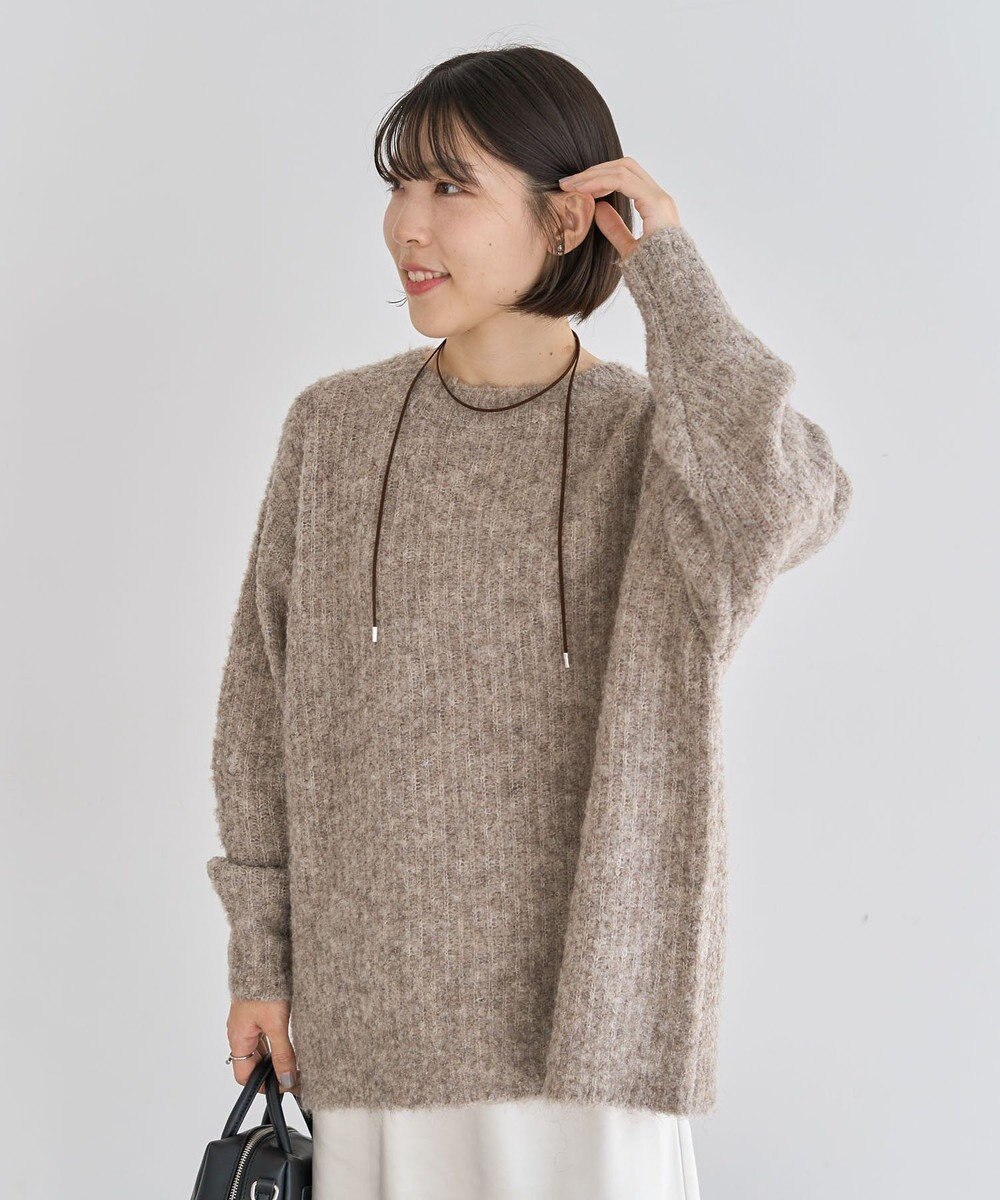 Green Parks ブークレＭＩＸニットチュニック 