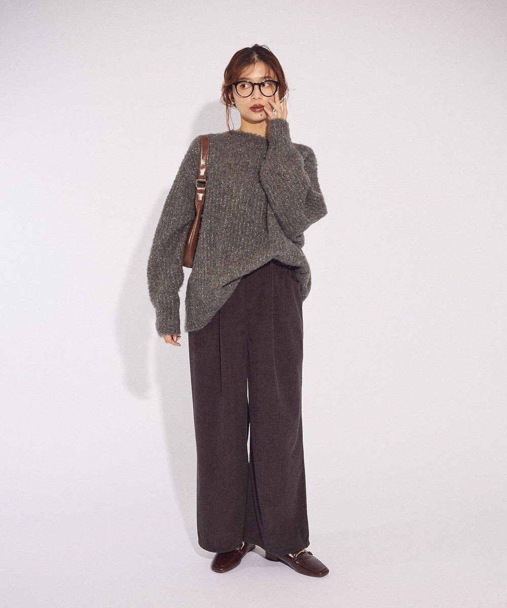 Green Parks ブークレＭＩＸニットチュニック 