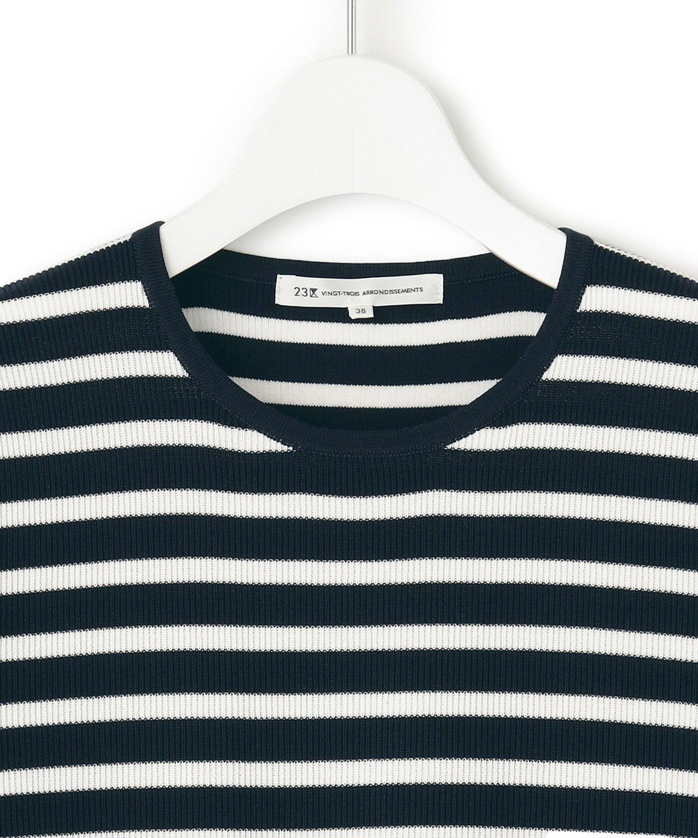 23区 L 【Oggi4月号掲載/洗える】ラスターコットンポリエステル ニット 