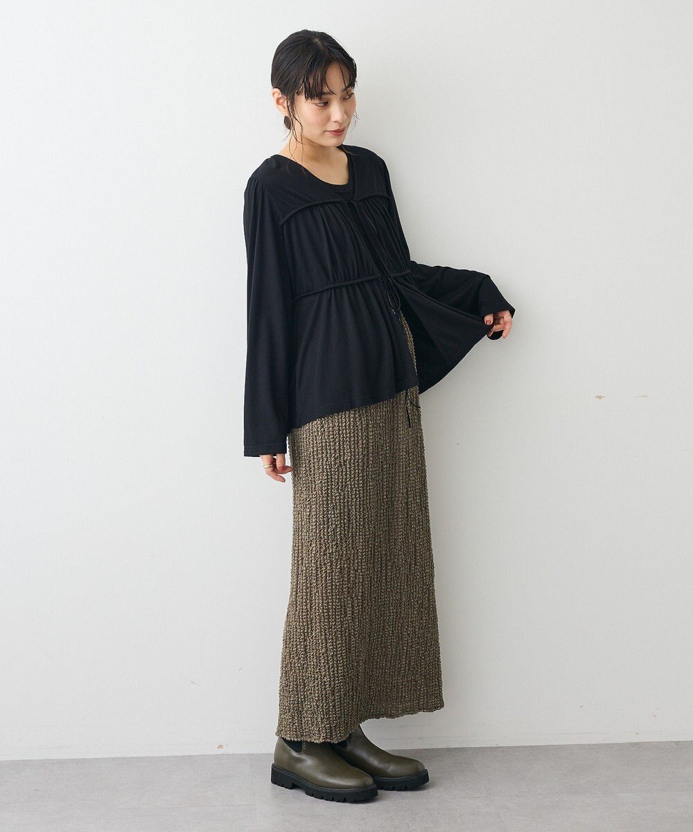 CRAFT STANDARD BOUTIQUE シャーリングジャガードスカート 