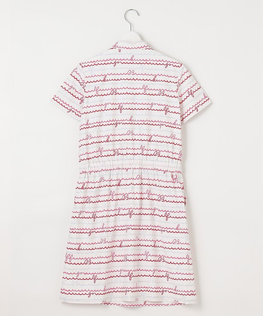 23区GOLF 機能素材で快適なラウンドを【WOMEN】ウェーブロゴ柄 ワンピース 