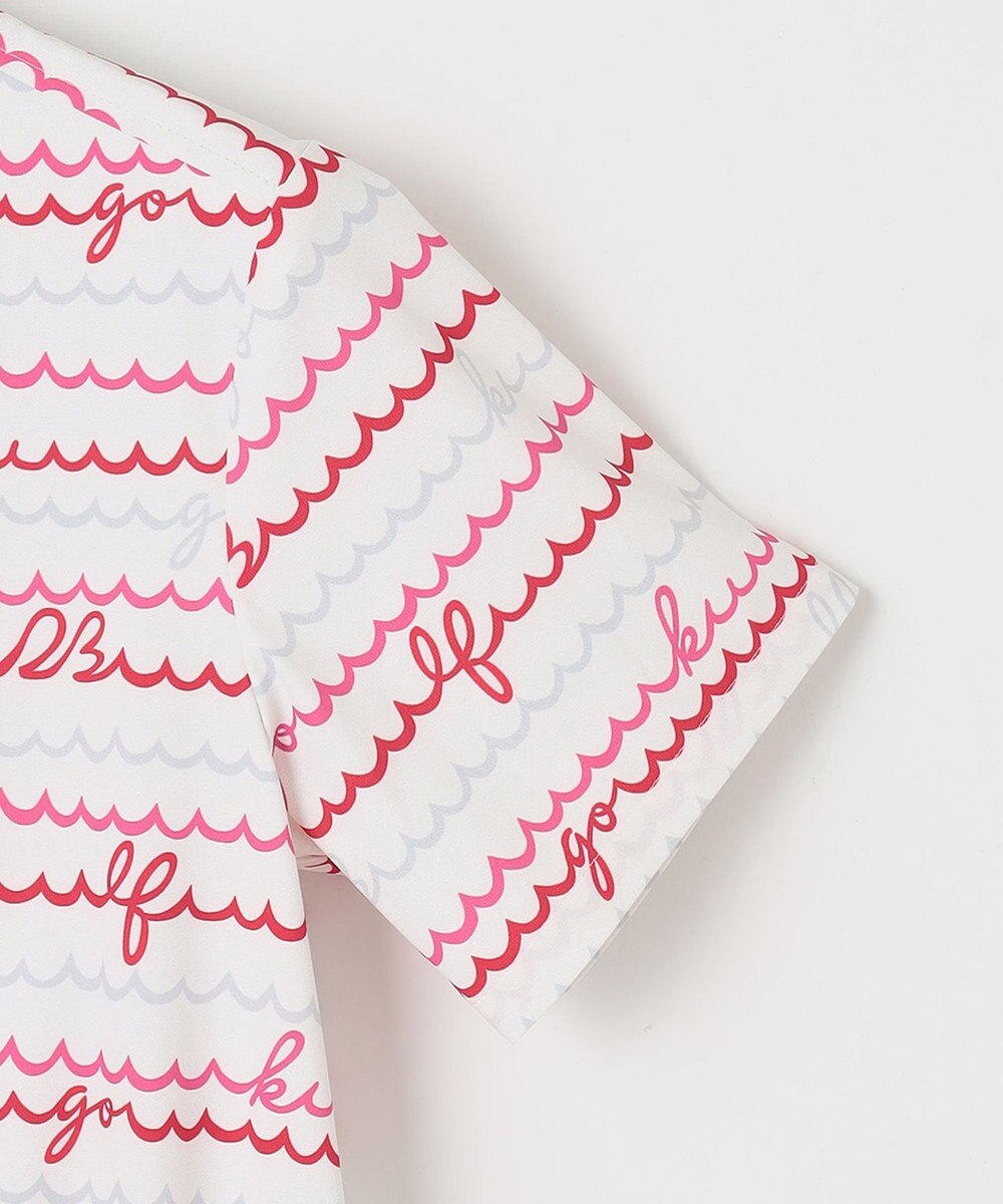 23区GOLF 機能素材で快適なラウンドを【WOMEN】ウェーブロゴ柄 ワンピース 