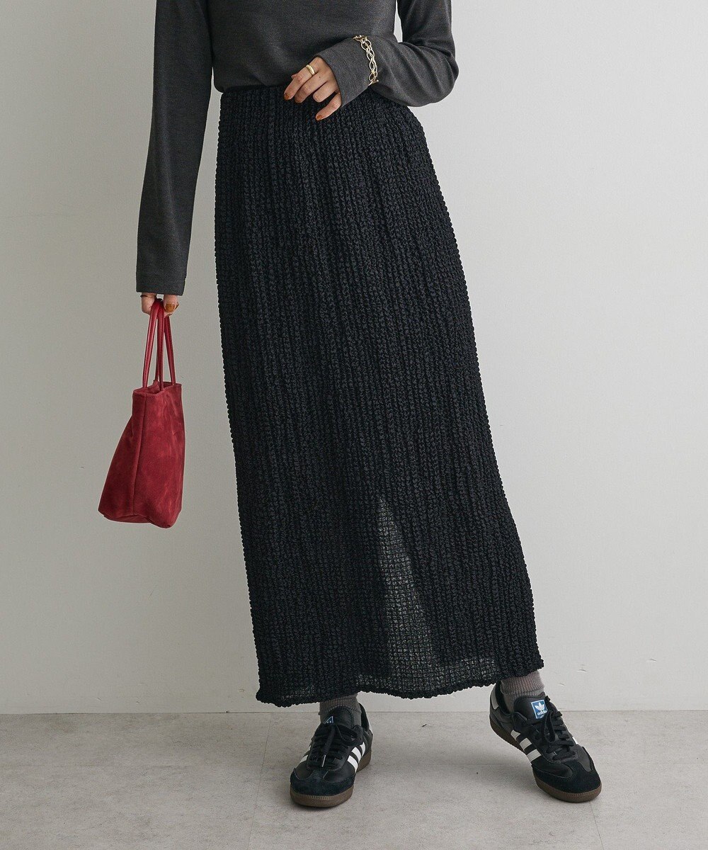 CRAFT STANDARD BOUTIQUE シャーリングジャガードスカート 