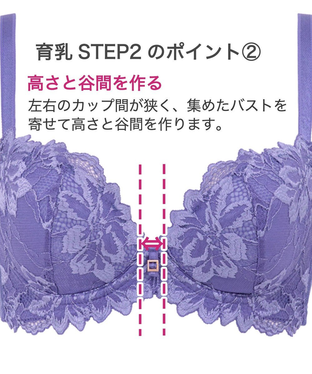 BRADELIS New York 【BRADELIS New York】ベルステップ２ブラ23S1 高さを出してシャープなバストをつくる育乳補整ブラ 