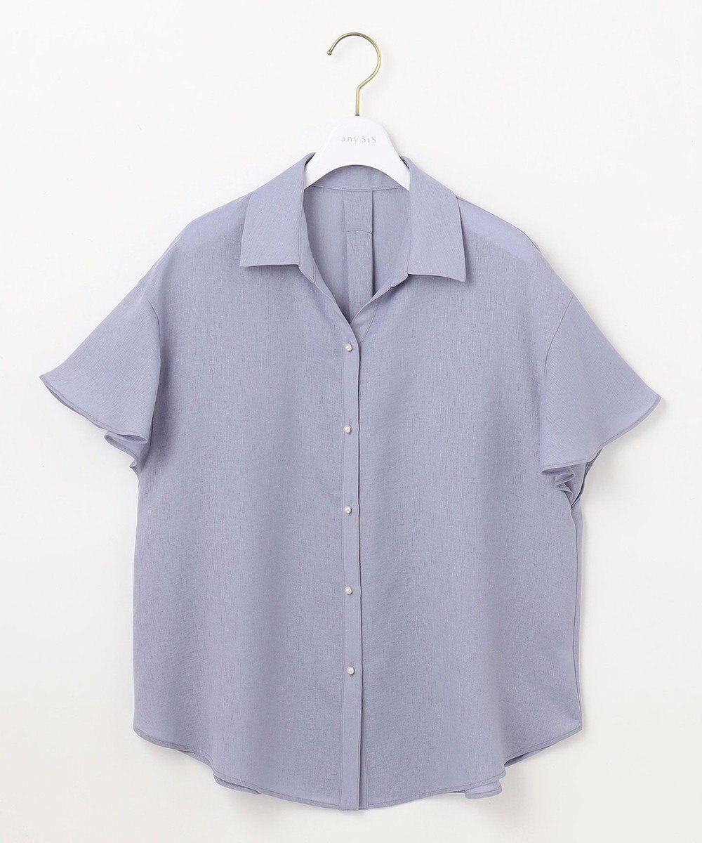 ANY SIS 【速乾・接触冷感】スムージーポリエステル シャツ ブラウス 