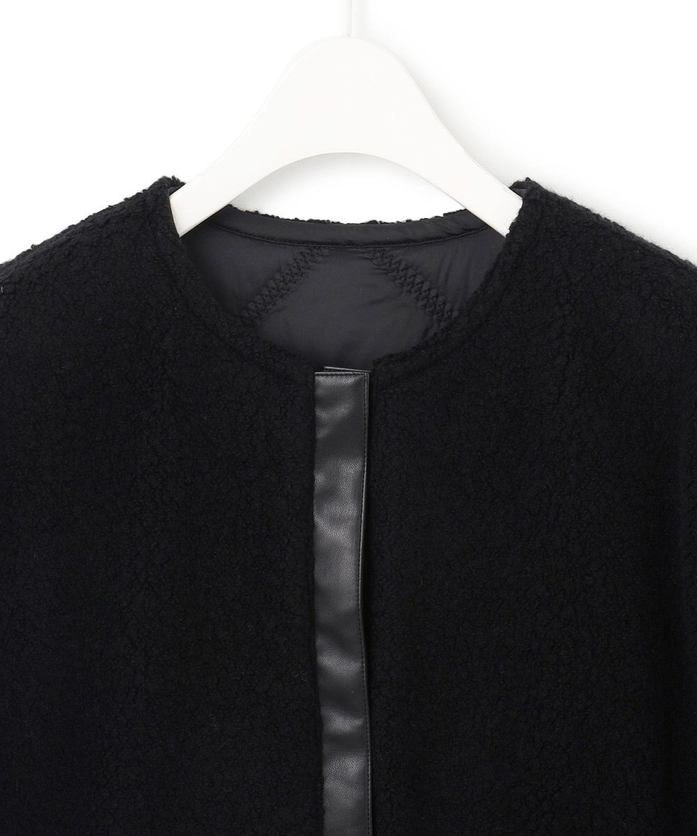 ICB 【リバーシブル着用可能】 ウールパイルキルト ミドル丈コート 