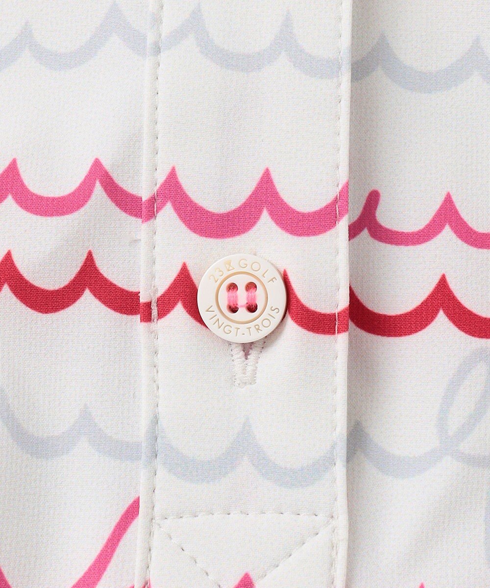 23区GOLF 機能素材で快適なラウンドを【WOMEN】ウェーブロゴ柄 ワンピース 