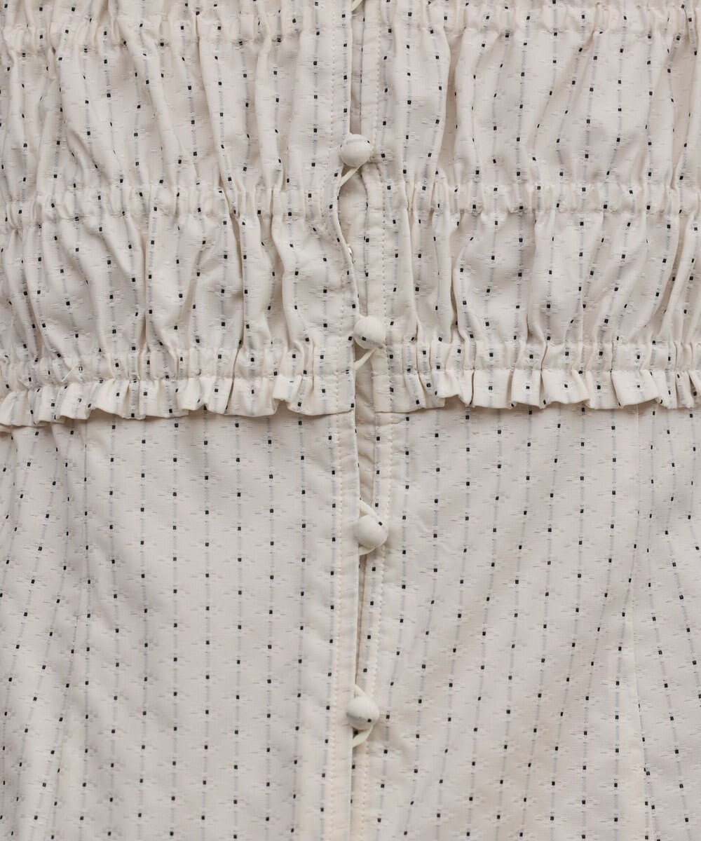 GRACE CONTINENTAL ラメドットタフタジャガードトップ 