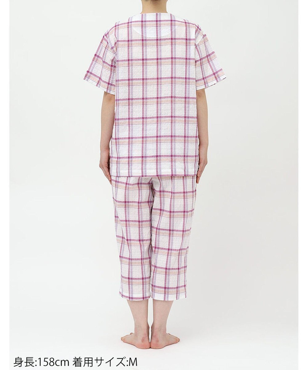 ワコール／睡眠科学 パジャマ 5分袖 半袖 7分丈 綿混ローン素材 レディース YDT143 睡眠科学／ワコール 