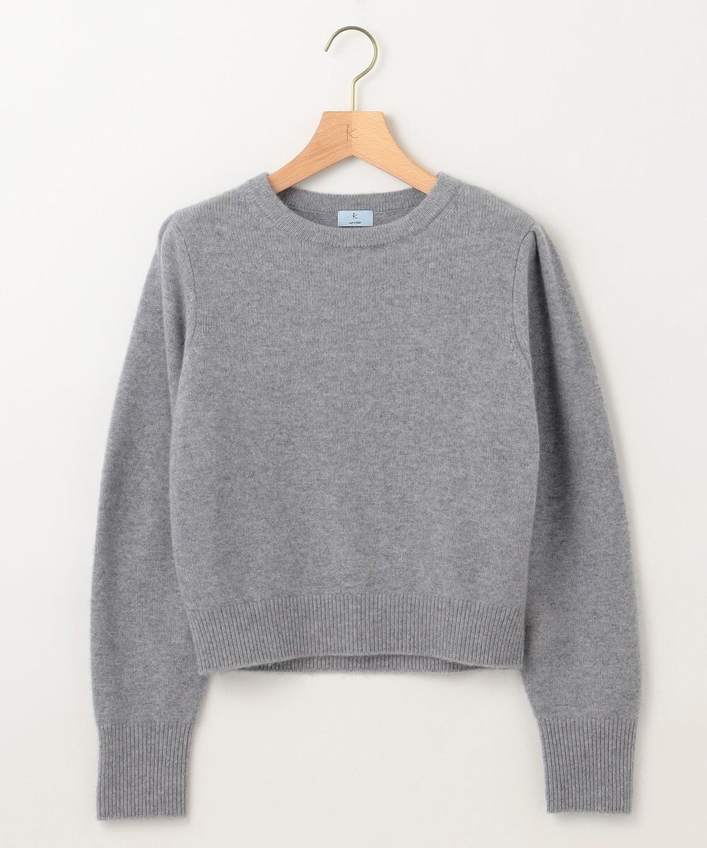 組曲 L 【アンサンブル対応可】ピュアカシミヤクロップド丈ニット 