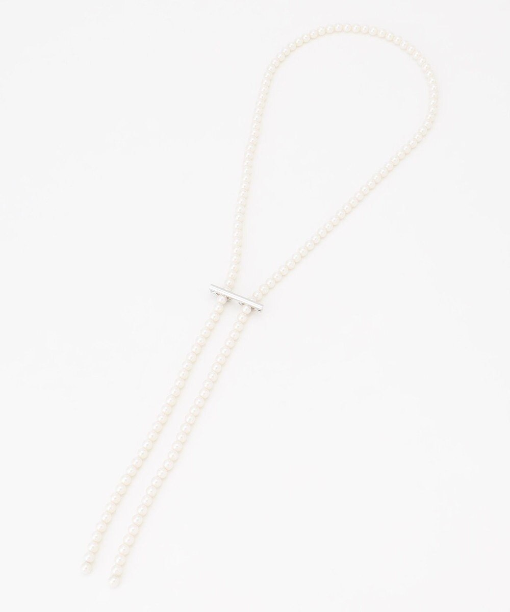 23区 クリップ パール ラリエット ネックレス 