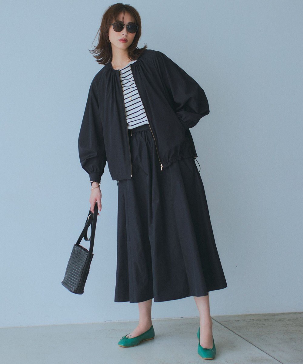 23区 S 【洗える/撥水加工】ナイロン2WAYストレッチ  ブルゾン 