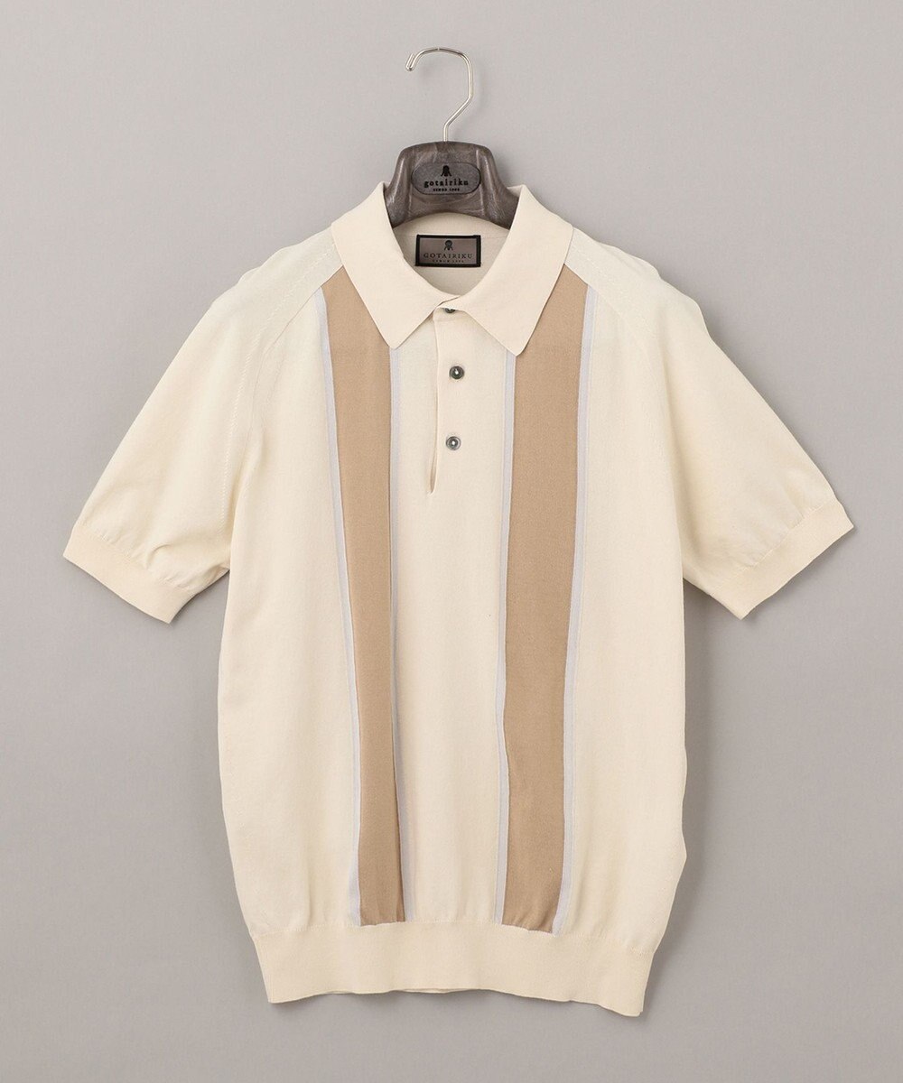 GOTAIRIKU ニットポロ_ストライプ 