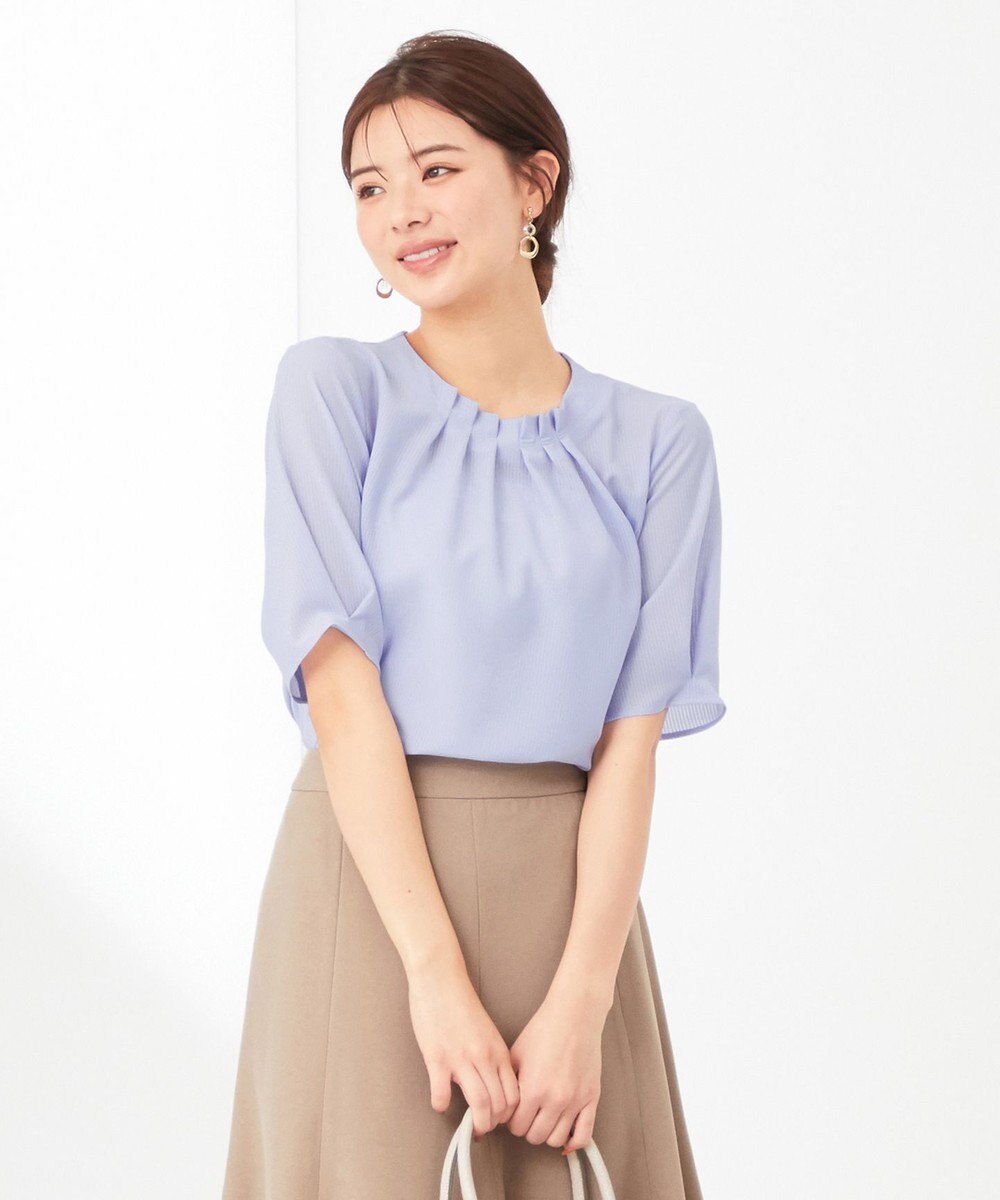 ANY SIS 【美人百花6月号掲載】シアーストライプ ブラウス 