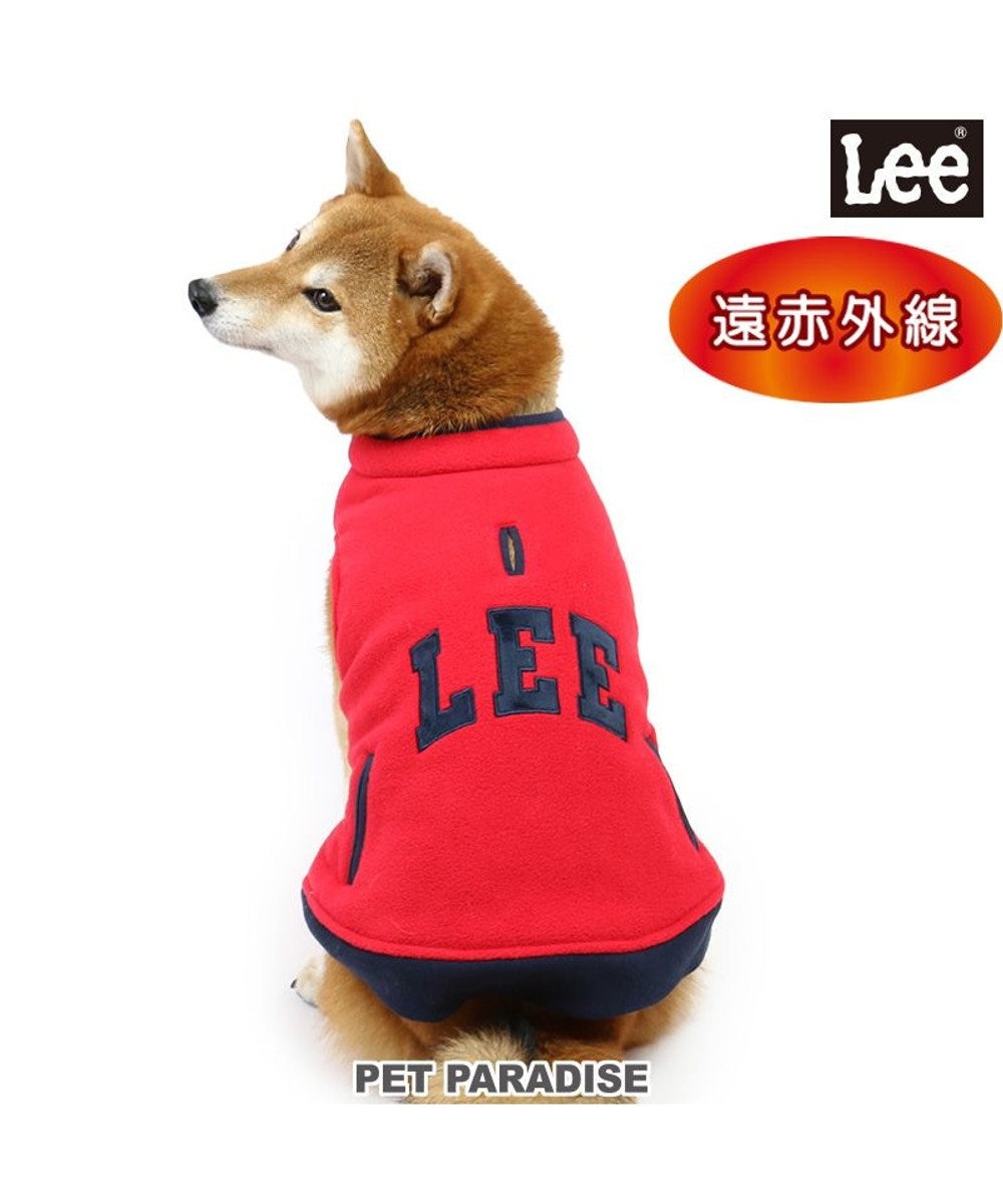 PET PARADISE 犬 服 秋冬 フリース Ｌｅｅ 綿入り ベスト 【中型犬】【大型犬】 赤