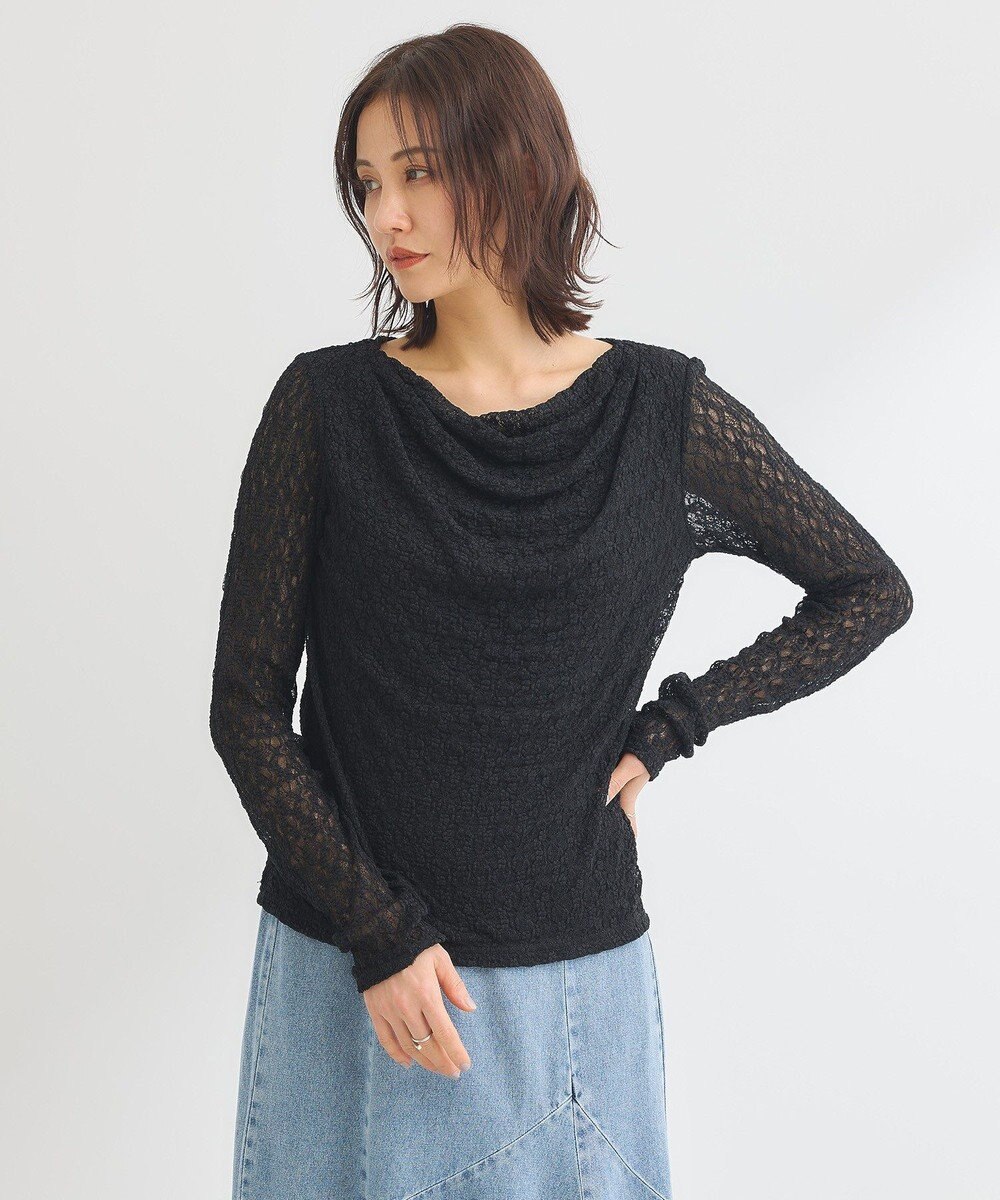 Green Parks ・ＳＵＧＡＲ　ＳＰＯＯＮ　ドレープレースプルオーバ 