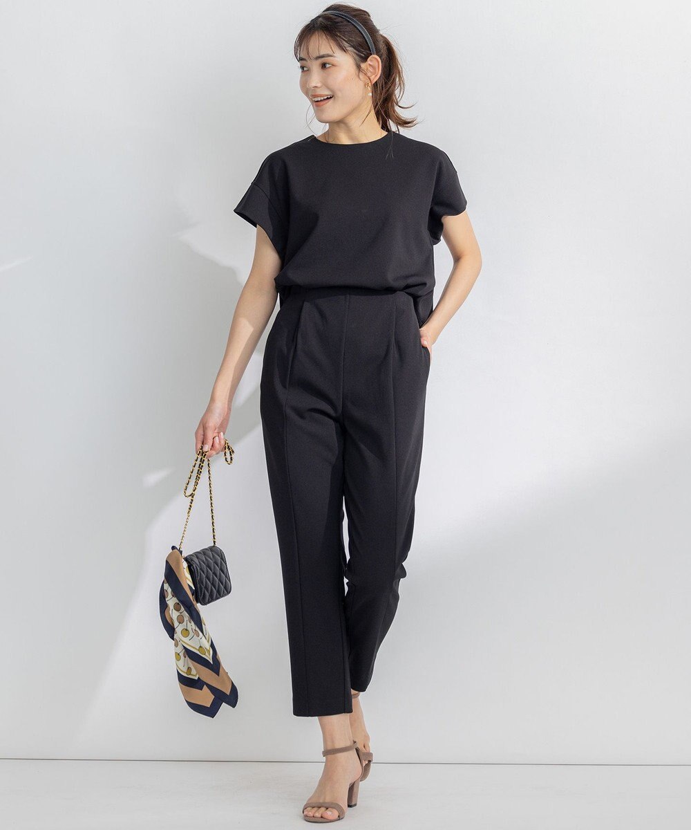 組曲 【吸湿・冷感・UVケア】スタイルアップジャージー パンツ 