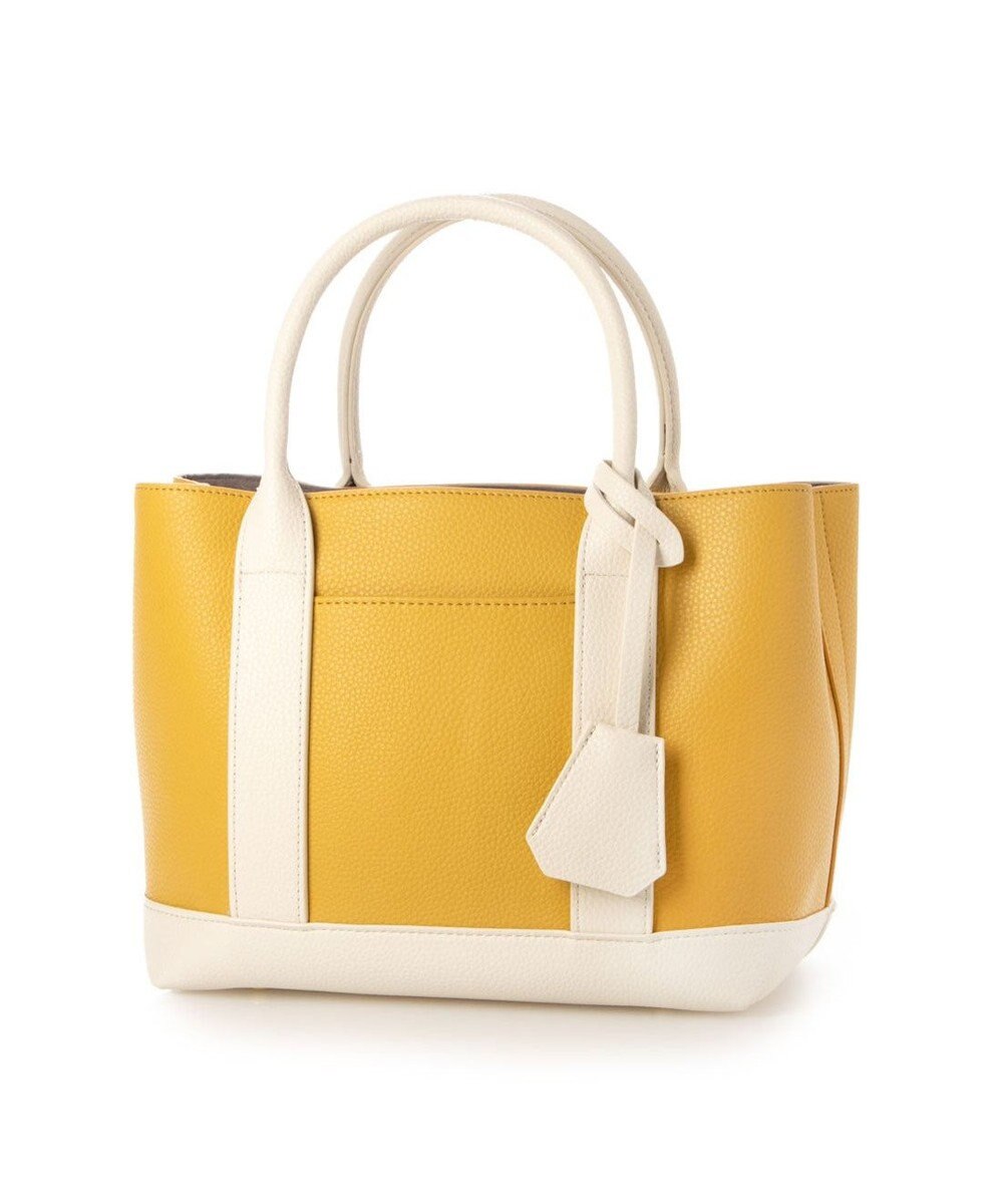 UNBILLION 【テレビ ドラマ着用アイテム】cachecache ショルダー付きパーテーション合成皮革トート 