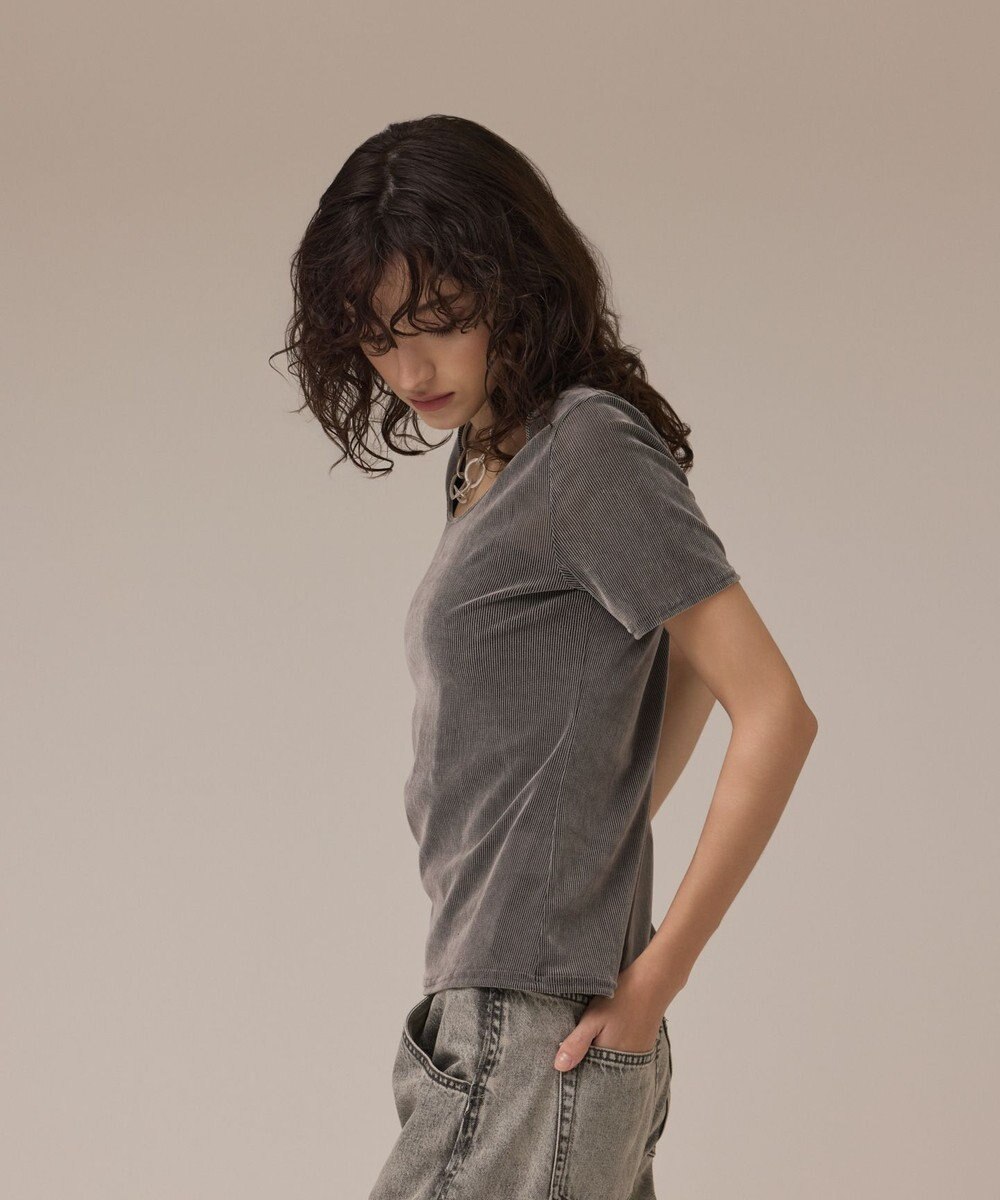 GRACE CONTINENTAL フロッキーチュールカットトップ 