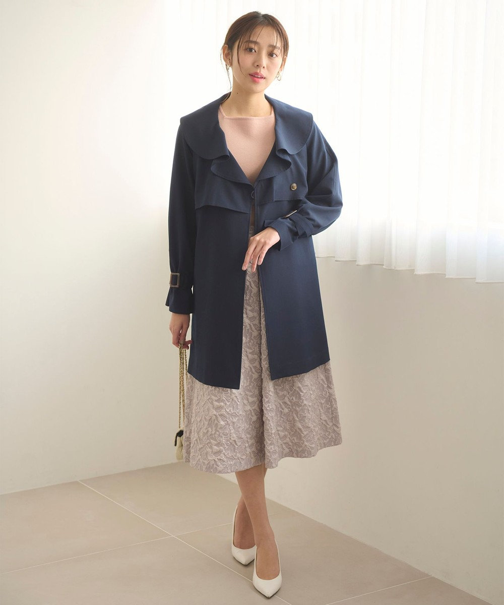 Feroux 【セットアイテム】ニット×ジャガードスカート セット 