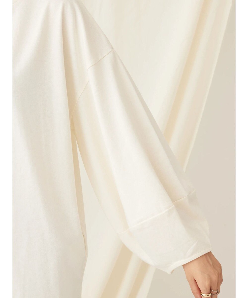 CRAFT STANDARD BOUTIQUE モックネックリングドット９分袖プルオーバー 