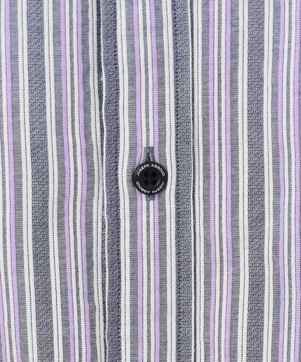 JOSEPH ABBOUD 【キングサイズ・オーガニックコットン使用】 オーガニックコードストライプ シャツ 